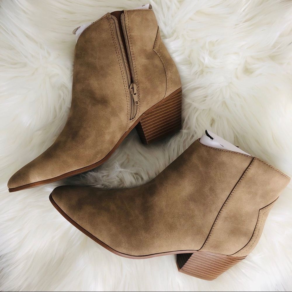 NIB tan ankle boots - final price drop